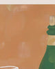 Close-up detail scan of "dominoes, olives & pinot noir" by Frankie Penwill