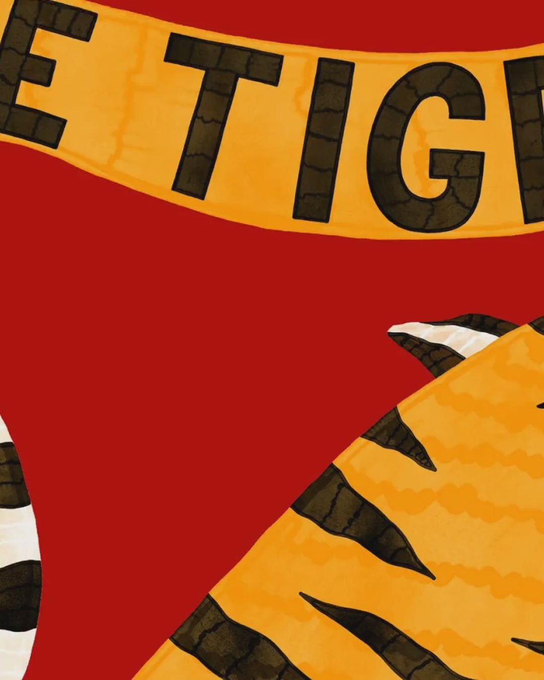 Playful Tiger Art Print - Le Tigre by Manne Jalilian | East Side