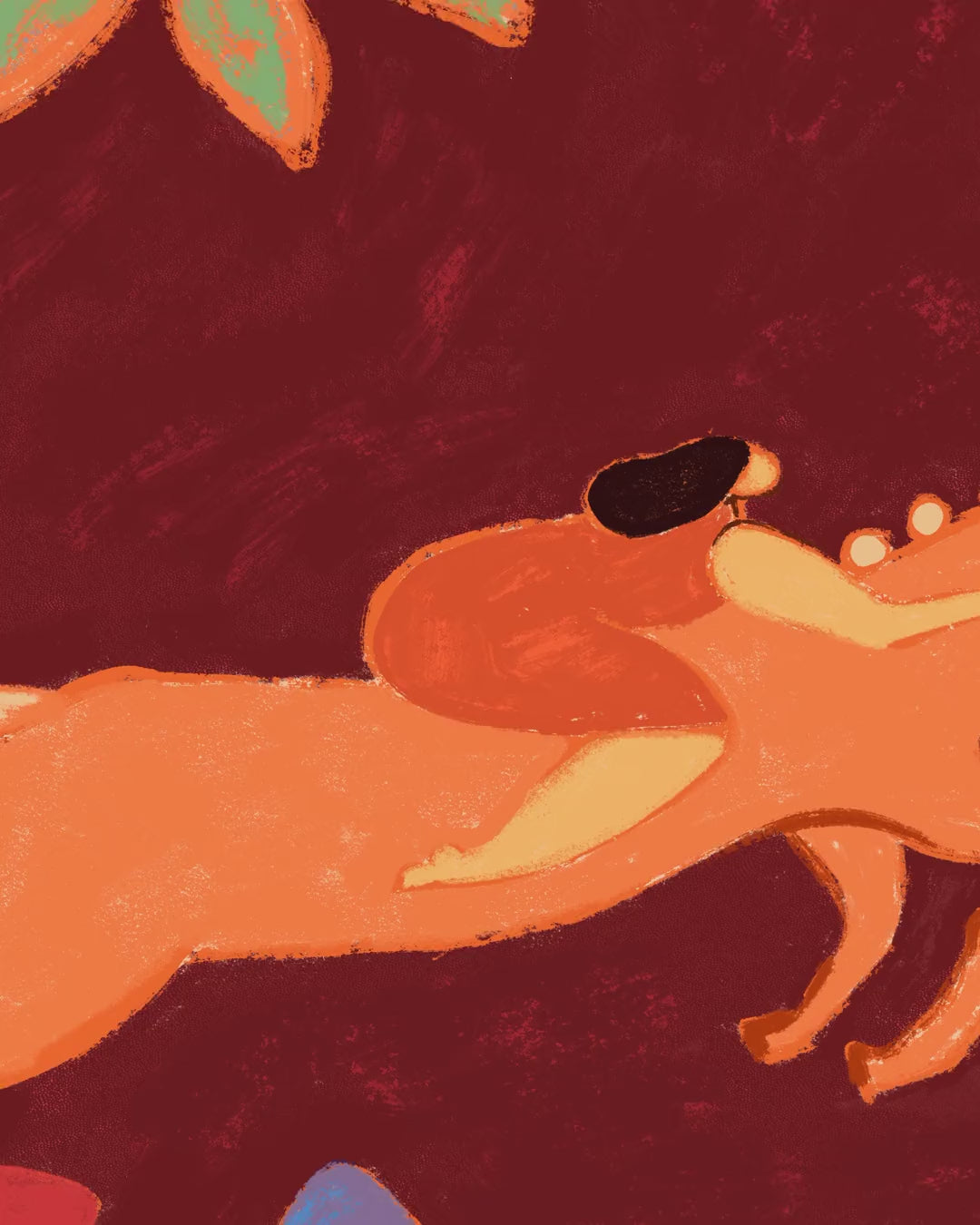 Close-up detail scan of "May You Soar" by Arty Guava