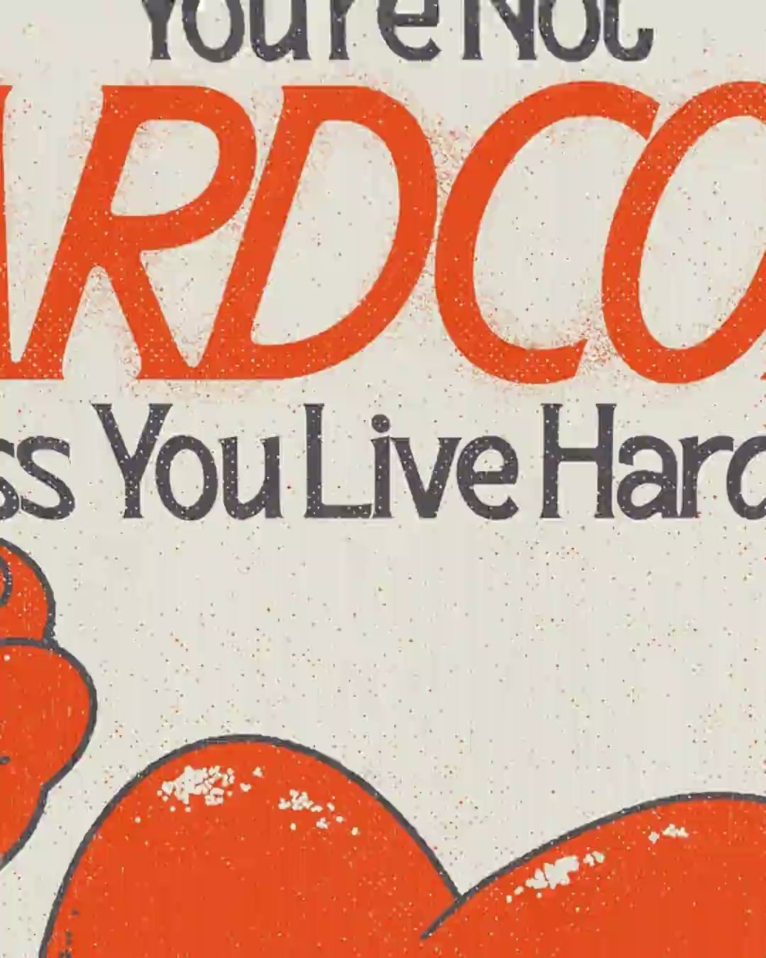 Close-up detail scan of "Hardcore Heartcore" by My Sunbeam