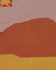 Close-up detail scan of "Abstract Landscape With Stars" by Sophie Deller