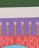 Close-up detail scan of "Burn Baby Burn" by Studio Flos