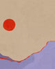 Close-up detail scan of "Over The Hills" by Sophie Deller