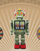 Close-up detail scan of "BRAINIAC" by LOUIS FISHAUF