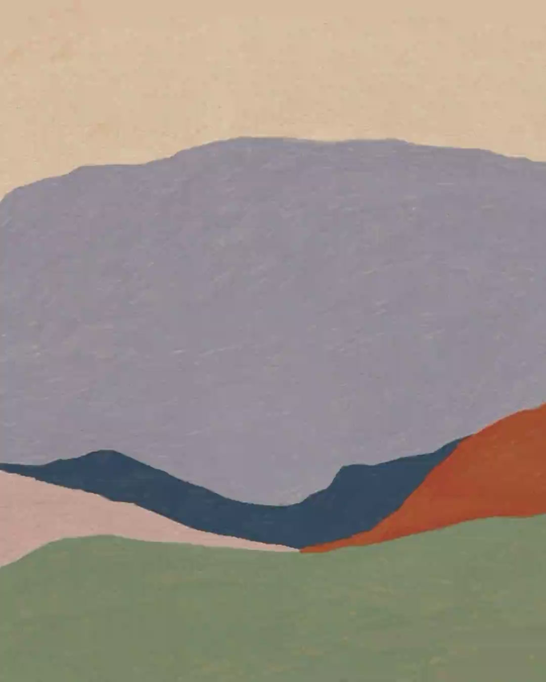 Close-up detail scan of "The Lagoon" by Sophie Deller