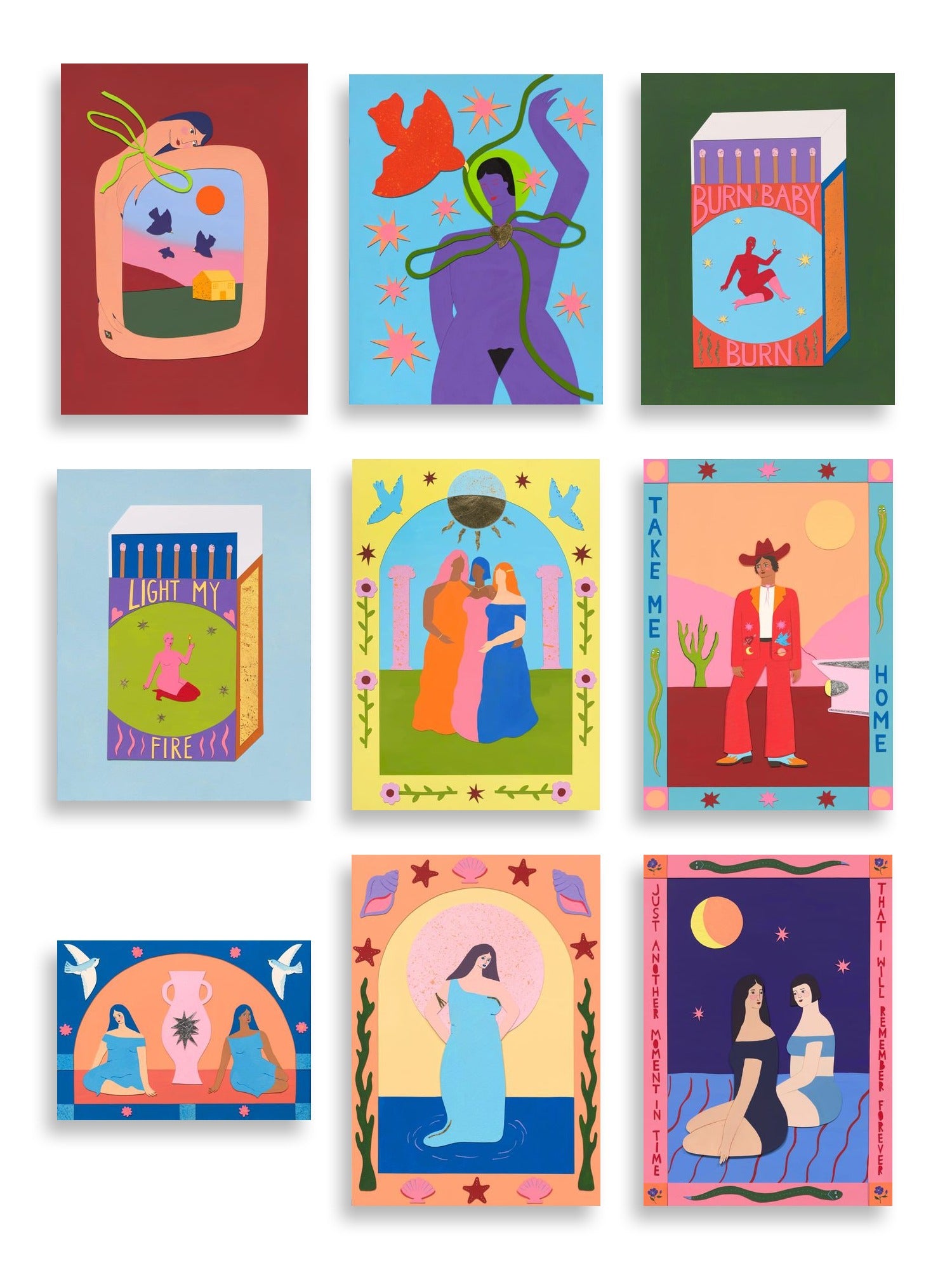Studio Flos Art Print Bundle — artwork selection grid by Studio Flos