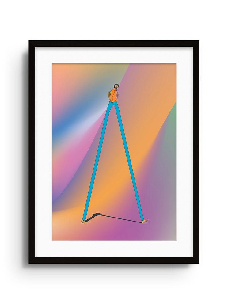 The 7 PM Walk - Seba Cestaro - East Side Studio - Art Prints