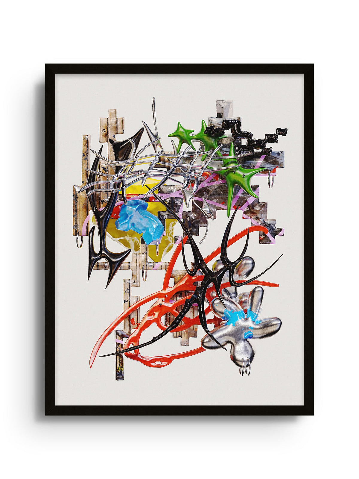 Futuristic Abstract Art Print - The Great Hustle by Kitasavi | East ...