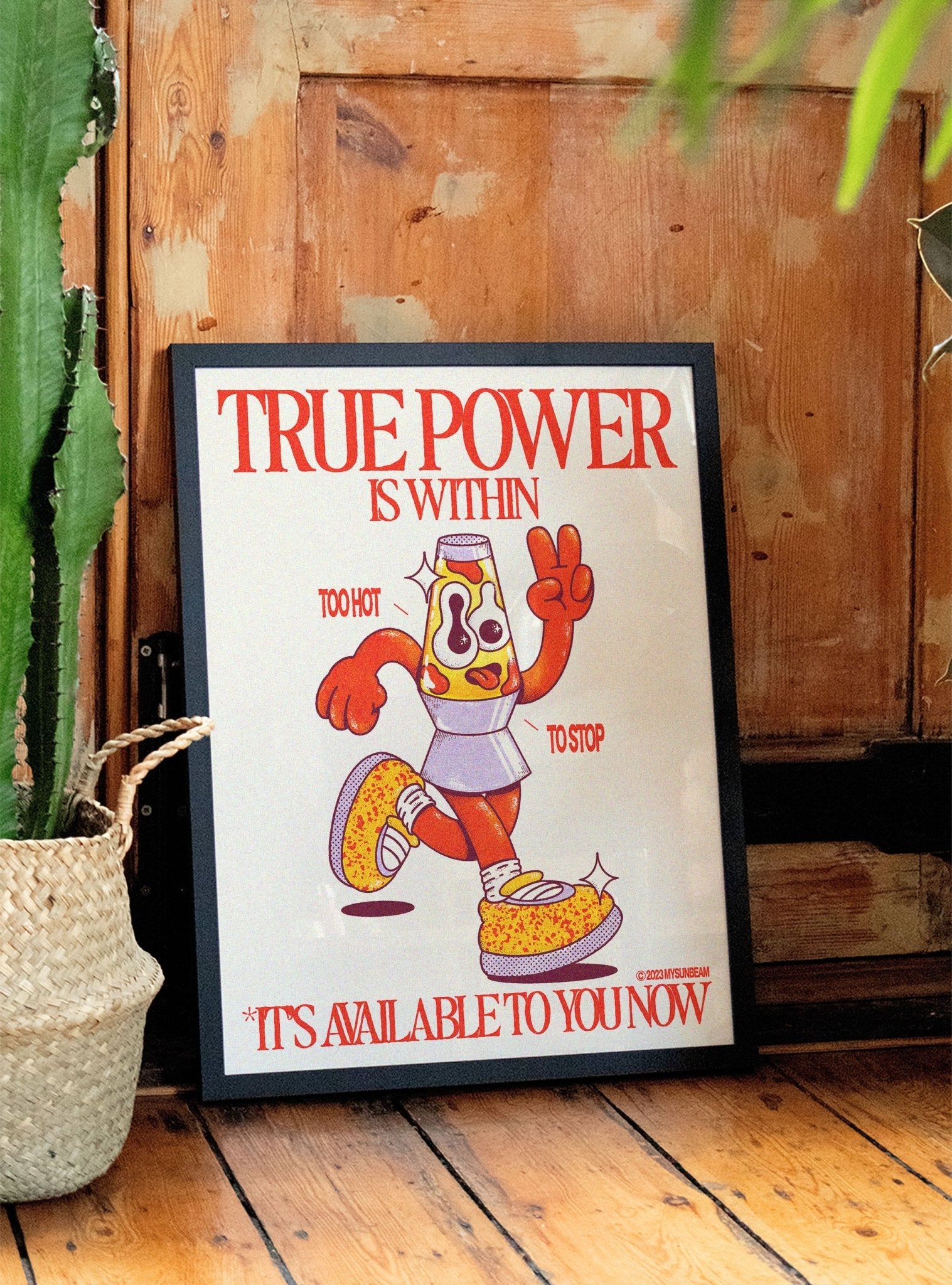 True Power Is Within - Off White - My Sunbeam - East Side Studio - Art Prints