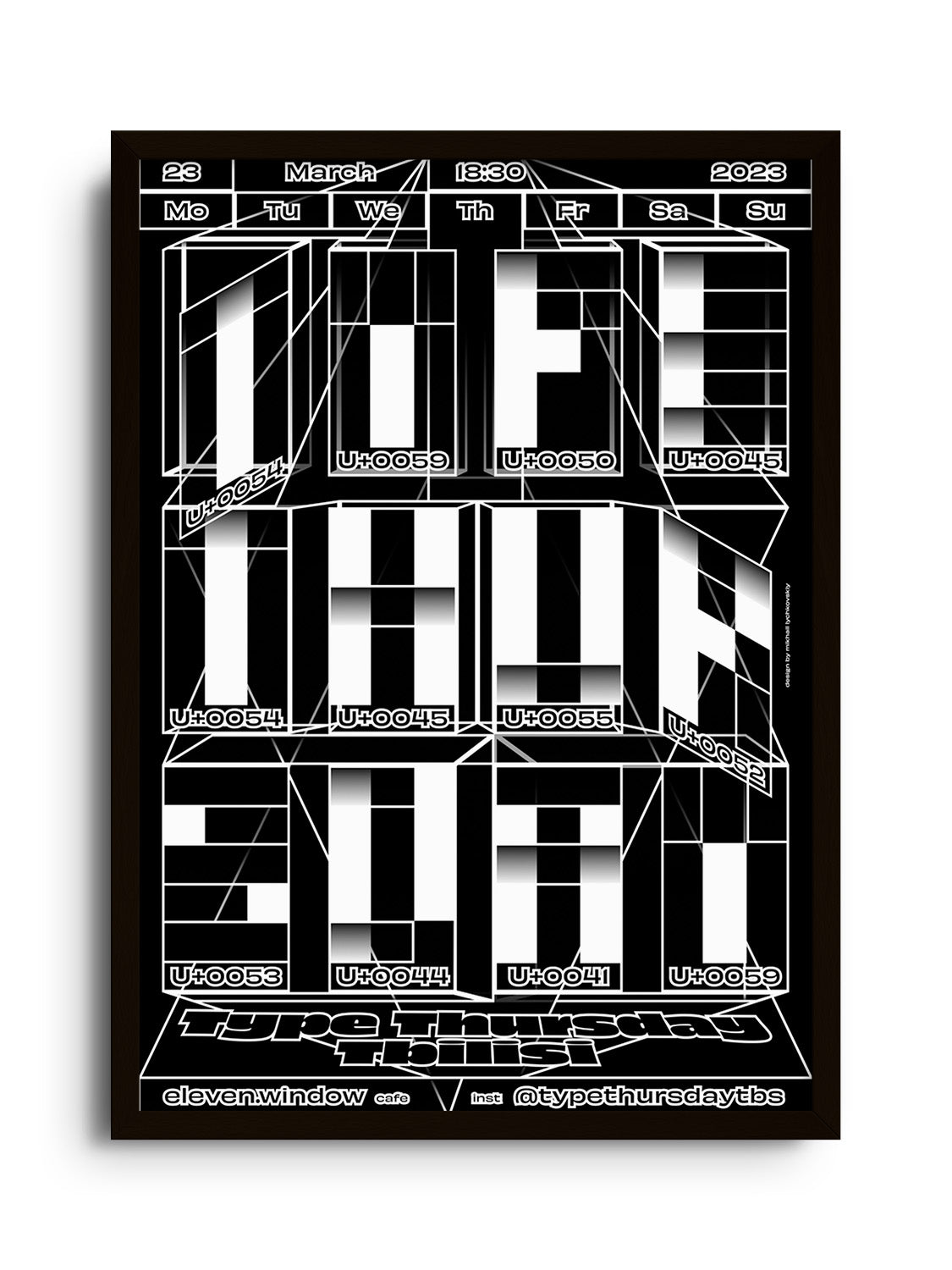 Type Thursday Tbilisi - Mikhail Lychkovskiy - East Side Studio - Art Prints