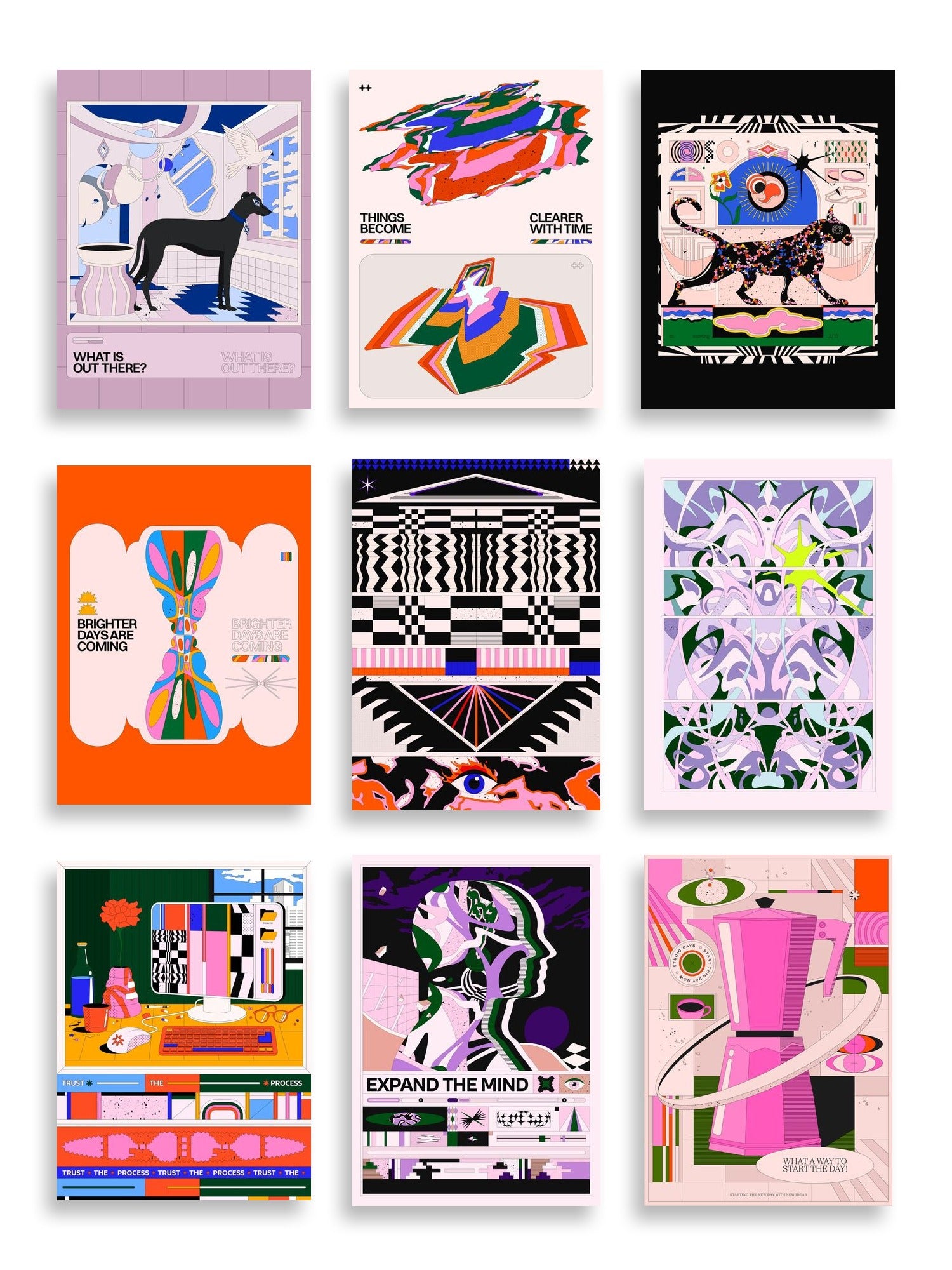 Vladimir Hadžić Art Print Bundle — artwork selection grid by Vladimir Hadžić