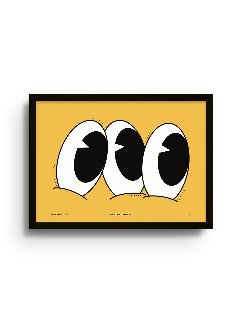 Graphic Art Print - Watcha Lookin' At? - Tangerine | East Side Studio ...