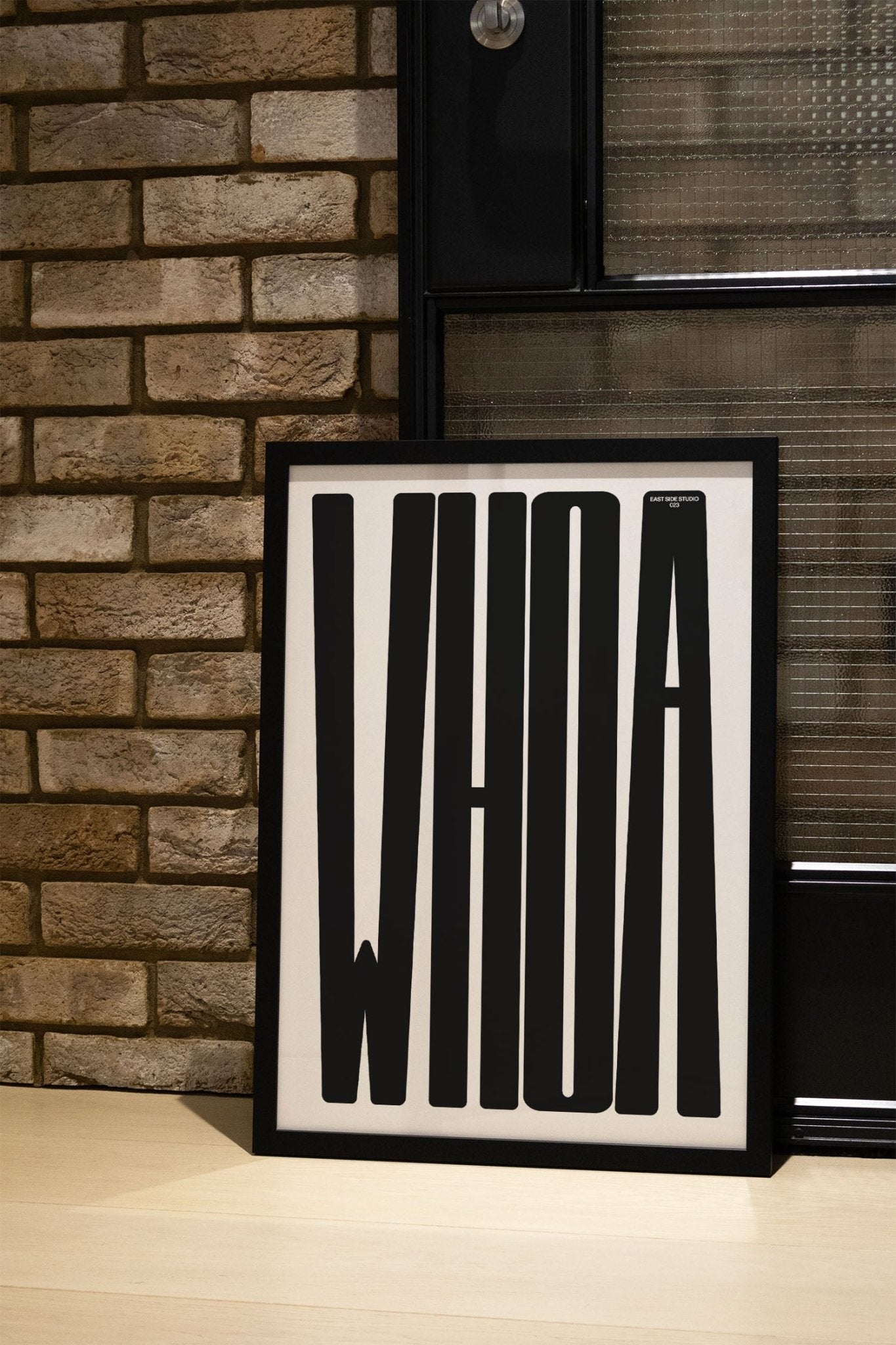 WHOA - Black - East Side Studio - Art Prints