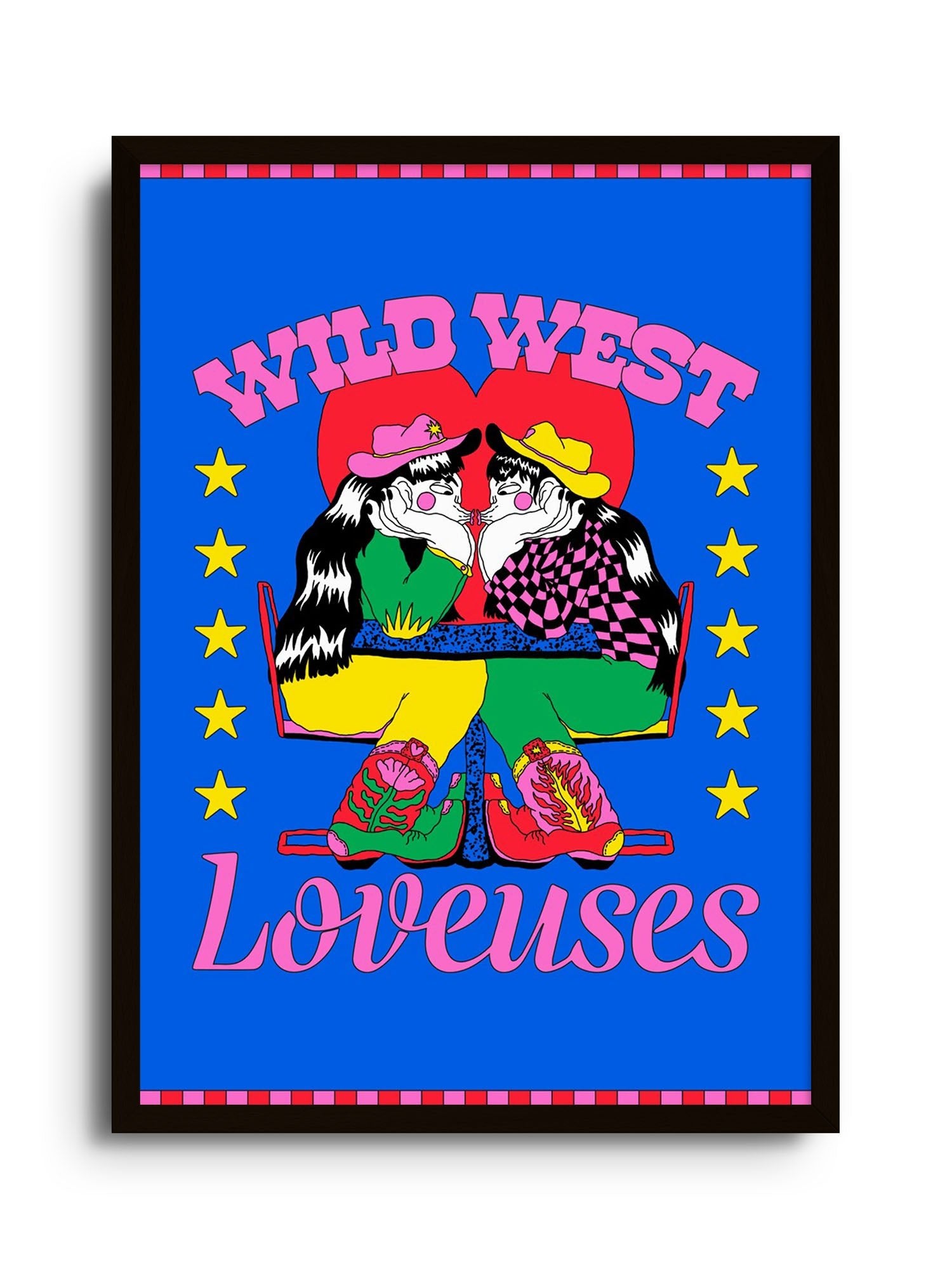 WILD WEST LOVEUSES - Justine Jossart - East Side Studio - Art Prints