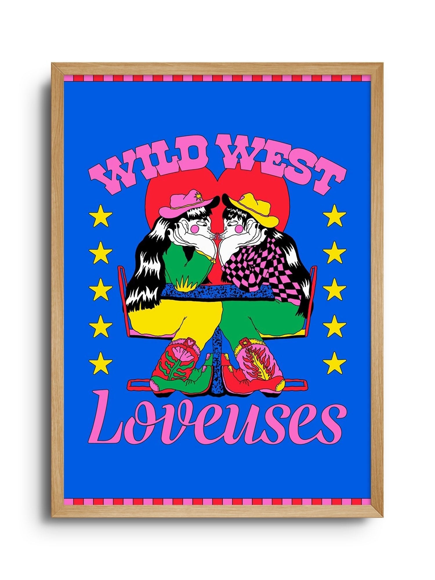 WILD WEST LOVEUSES - Justine Jossart - East Side Studio - Art Prints