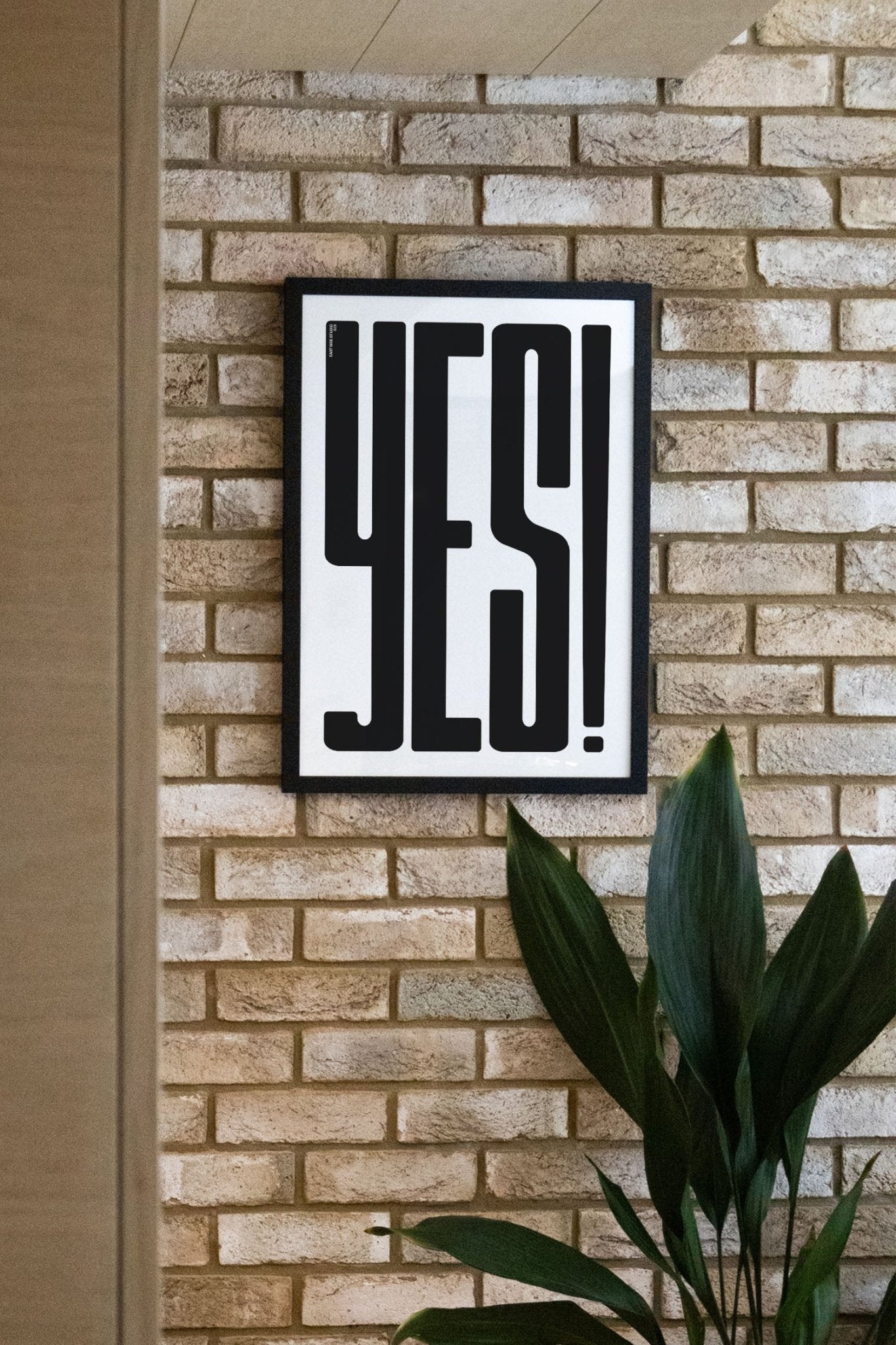 YES! - Black - East Side Studio - Art Prints