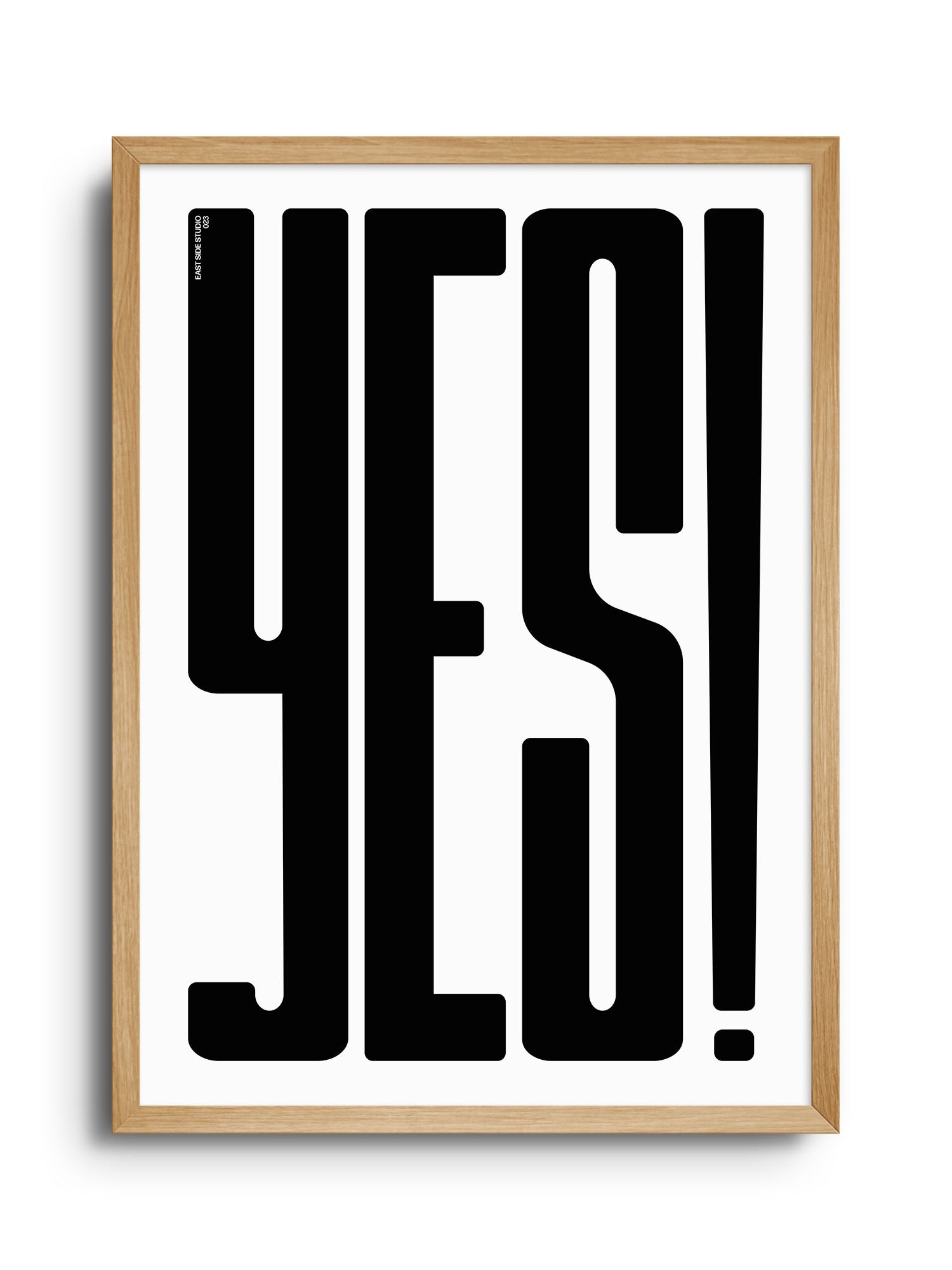 YES! - Black - East Side Studio - Art Prints